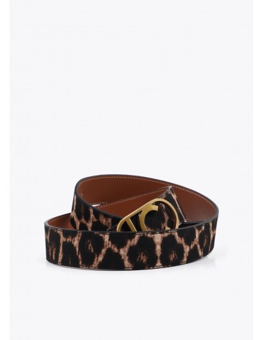 Reversible Animal Print Belt with...