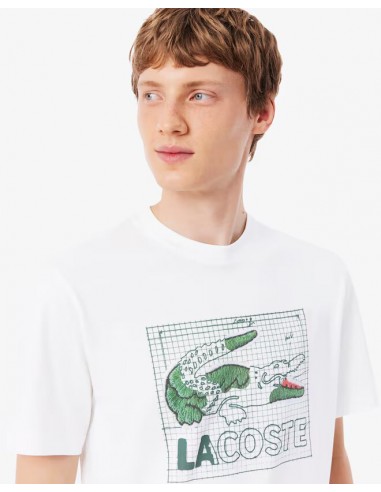 Camiseta de algodón estampada de Lacoste