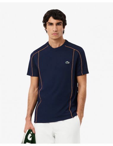 Camiseta deportiva con ribete en...