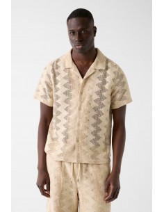 Guess Openwork Lattice Shirt