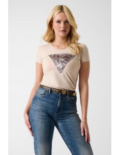Guess Zebra Print Triangle...