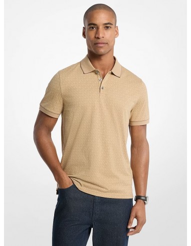Polo de punto liso de algodón con...