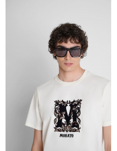 Regular fit cotton T-shirt with terry...