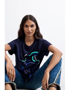 Camiseta Estampada Algodón... 2