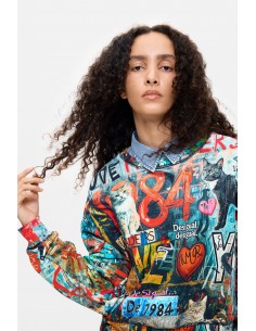 Sudadera Estampada 100%...