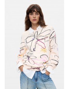 Sudadera Estampado Floral...