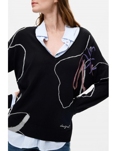 Jersey estampado punto fino de Desigual