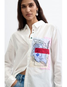 Camisa Bolsillo Estampado...