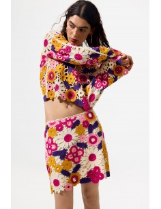 Jersey crochet multicolor...