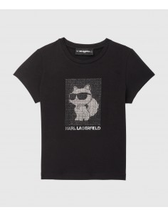 Camiseta con pedrería Ikon...