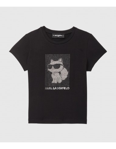 Camiseta con pedrería Ikon Choupette...