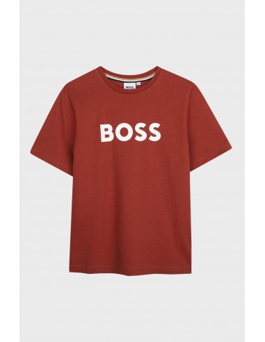 BOSS boys cotton T-shirt with printed...