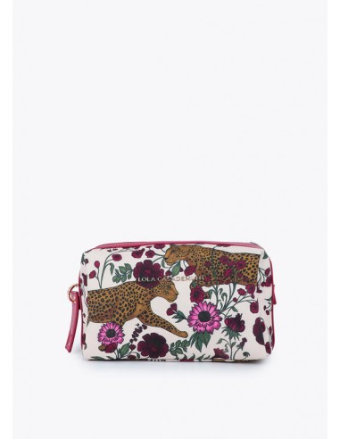 Neceser estampado tigres y flores de...