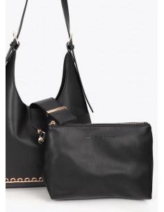 Bolso shopper negro con... 2