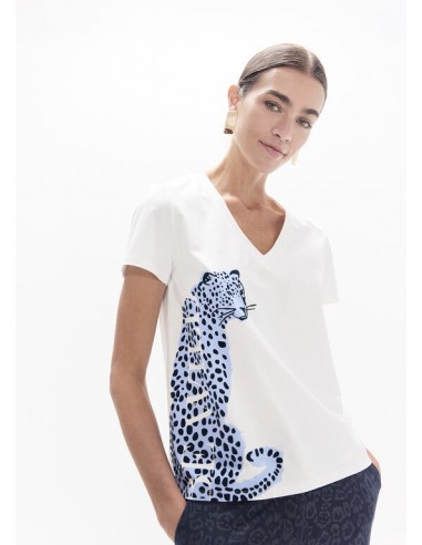 Camiseta leopardo azul de Lola...