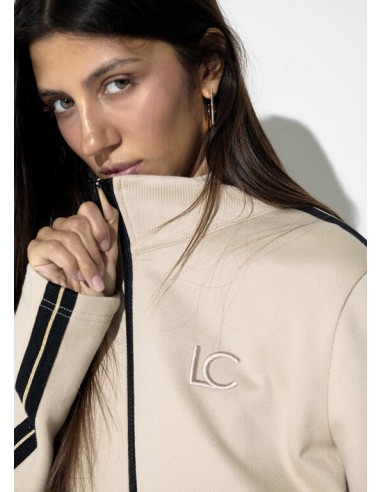 Sudadera con cremallera y strass de...